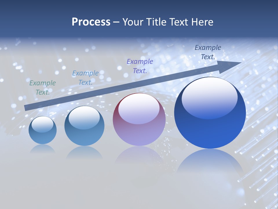 Fiber Optics Background With Lots Of Light Spots PowerPoint Template