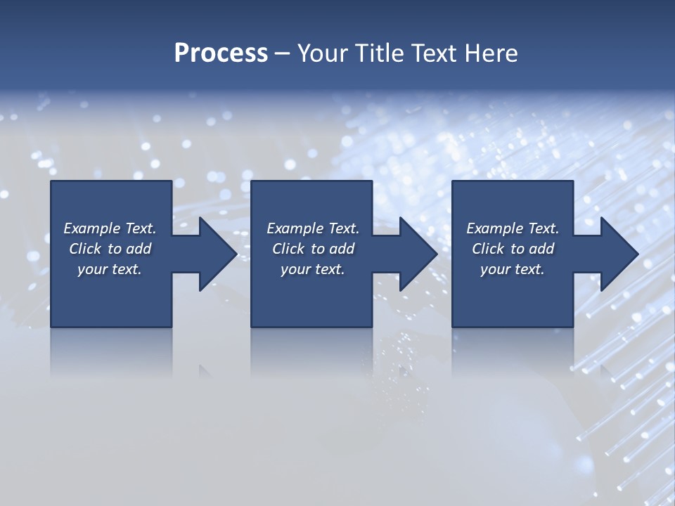 Fiber Optics Background With Lots Of Light Spots PowerPoint Template