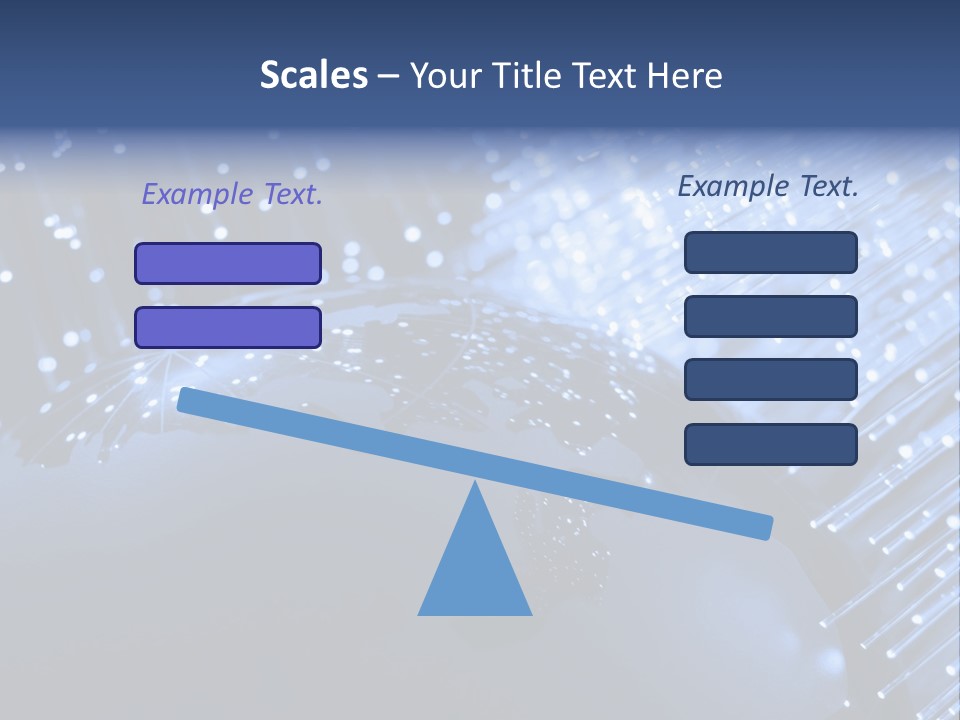 Fiber Optics Background With Lots Of Light Spots PowerPoint Template