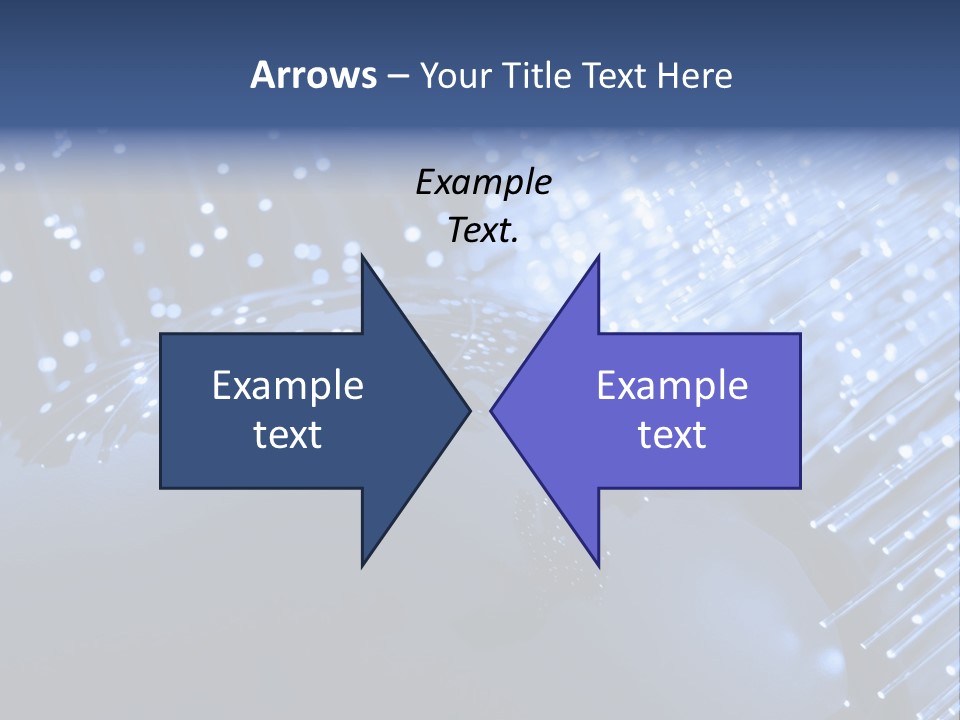 Fiber Optics Background With Lots Of Light Spots PowerPoint Template