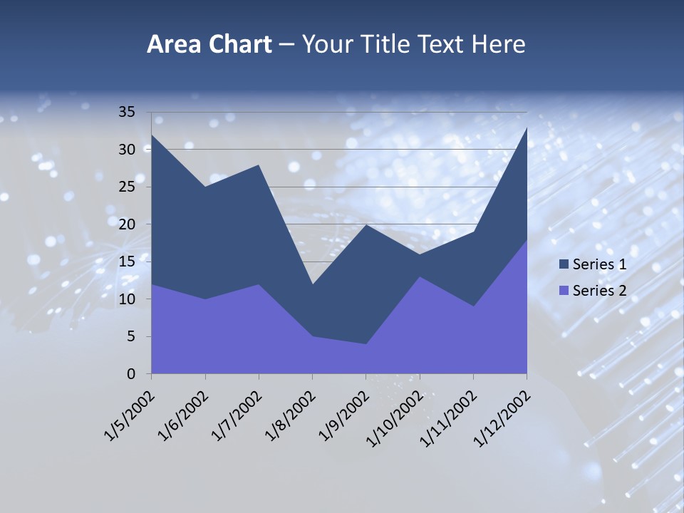 Fiber Optics Background With Lots Of Light Spots PowerPoint Template