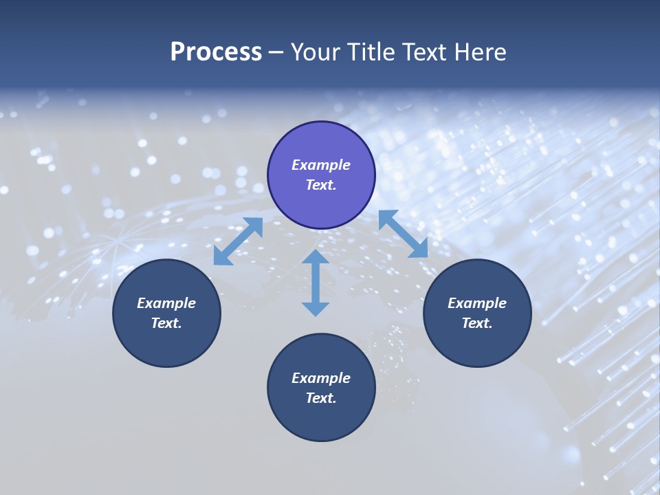 Fiber Optics Background With Lots Of Light Spots PowerPoint Template