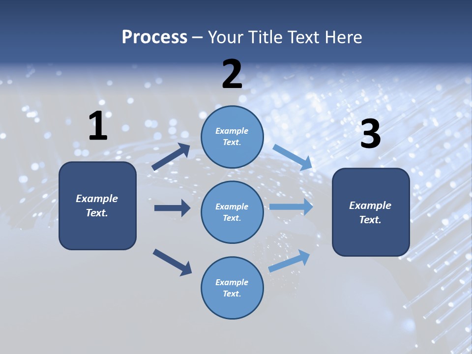 Fiber Optics Background With Lots Of Light Spots PowerPoint Template