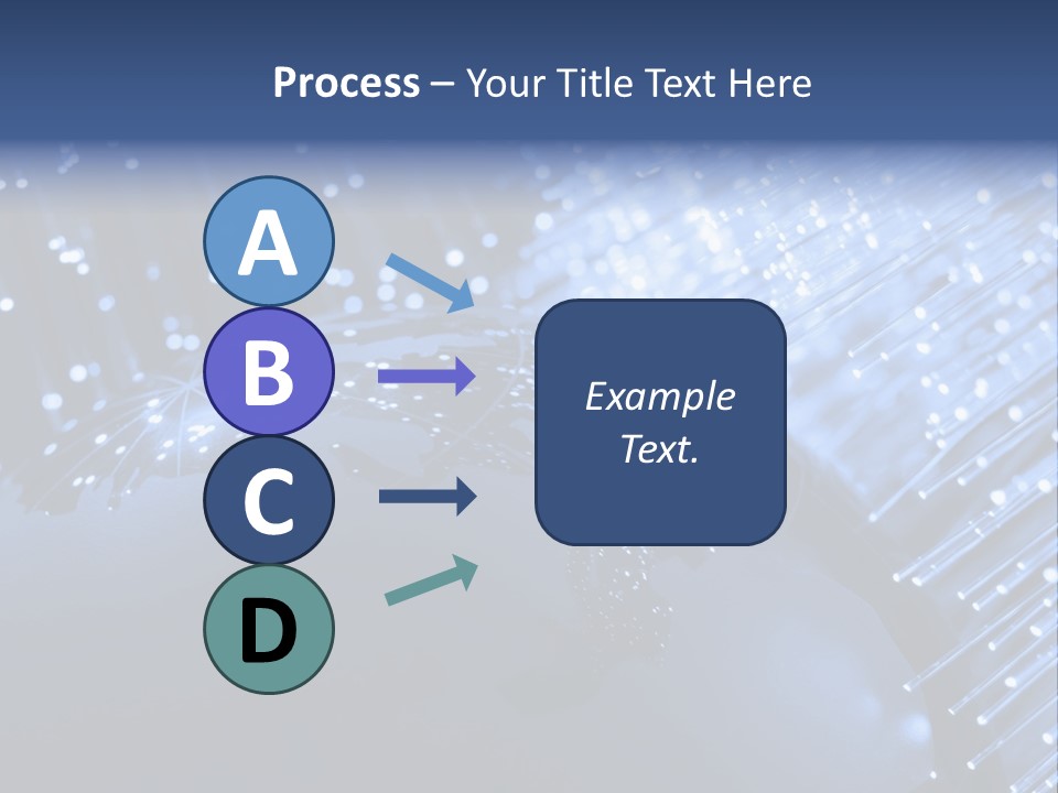 Fiber Optics Background With Lots Of Light Spots PowerPoint Template