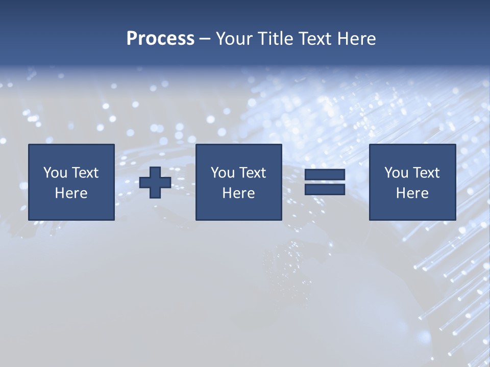 Fiber Optics Background With Lots Of Light Spots PowerPoint Template