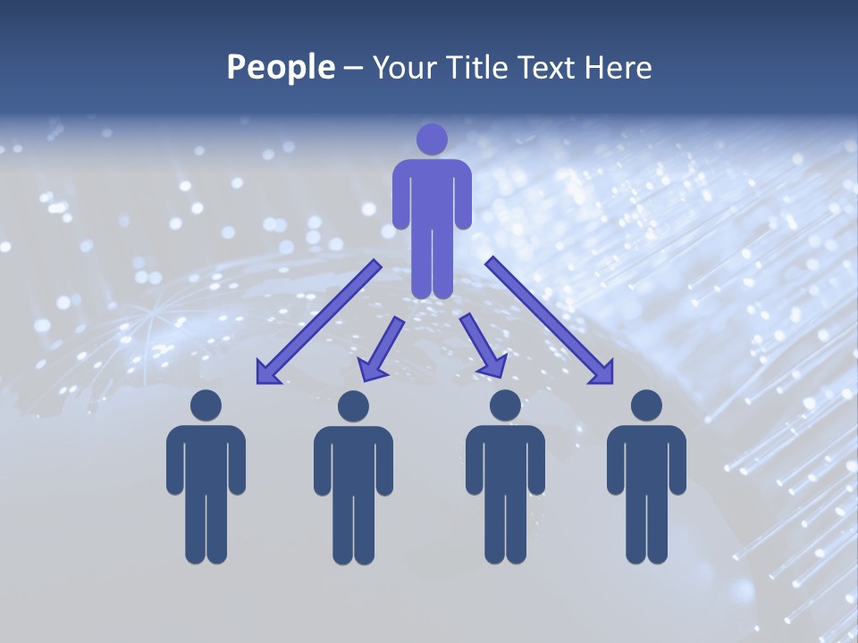 Fiber Optics Background With Lots Of Light Spots PowerPoint Template