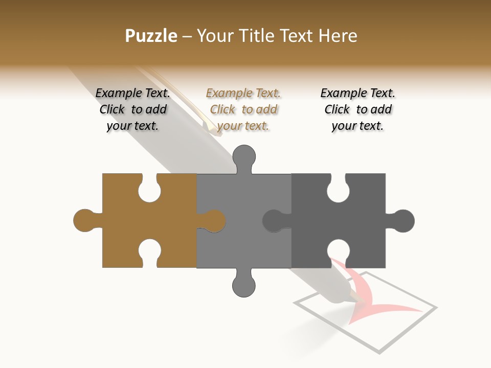 Pin With Check-Box PowerPoint Template