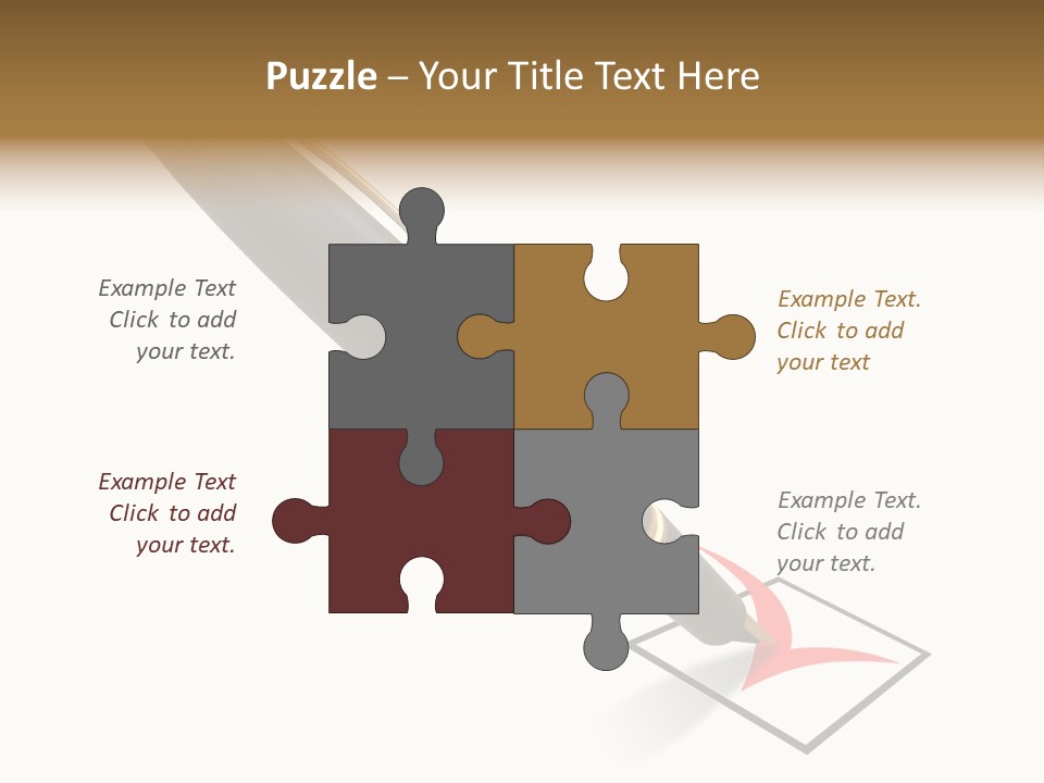 Pin With Check-Box PowerPoint Template