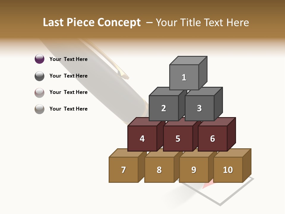 Pin With Check-Box PowerPoint Template