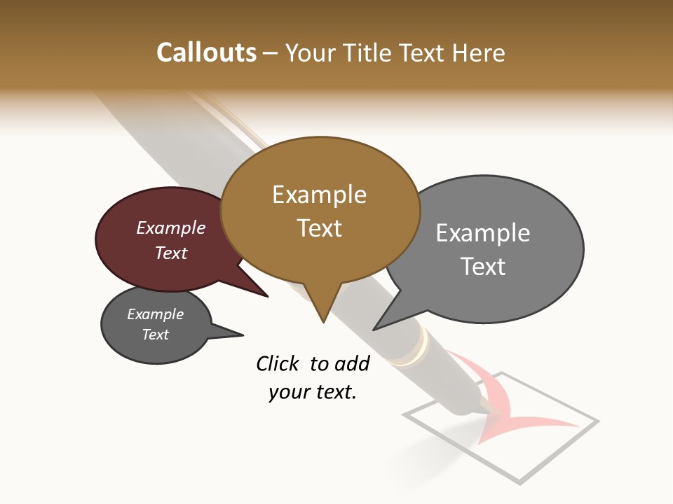 Pin With Check-Box PowerPoint Template