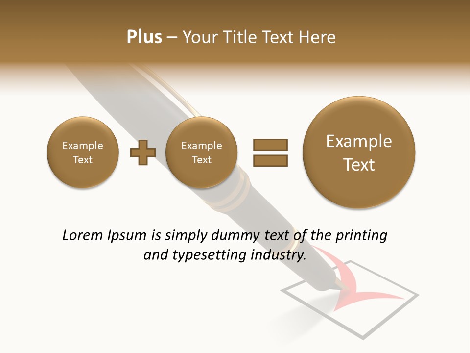 Pin With Check-Box PowerPoint Template