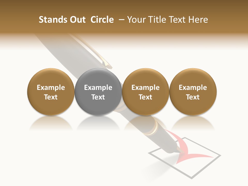 Pin With Check-Box PowerPoint Template