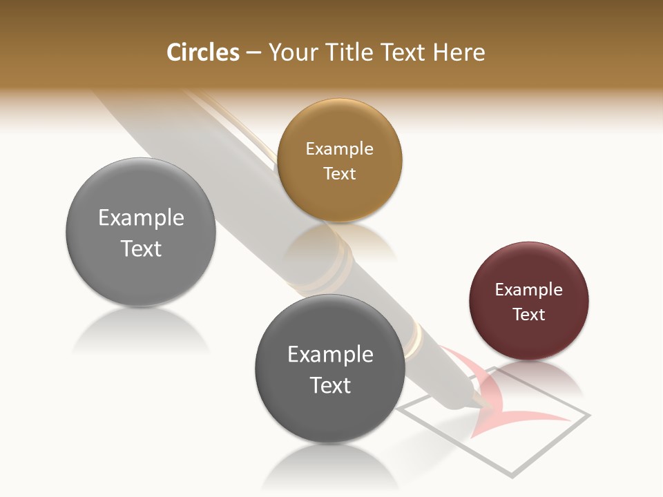 Pin With Check-Box PowerPoint Template