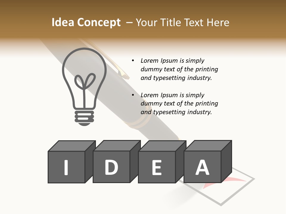 Pin With Check-Box PowerPoint Template