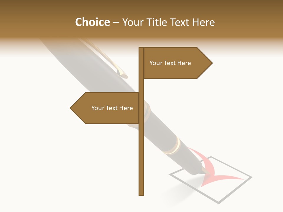 Pin With Check-Box PowerPoint Template