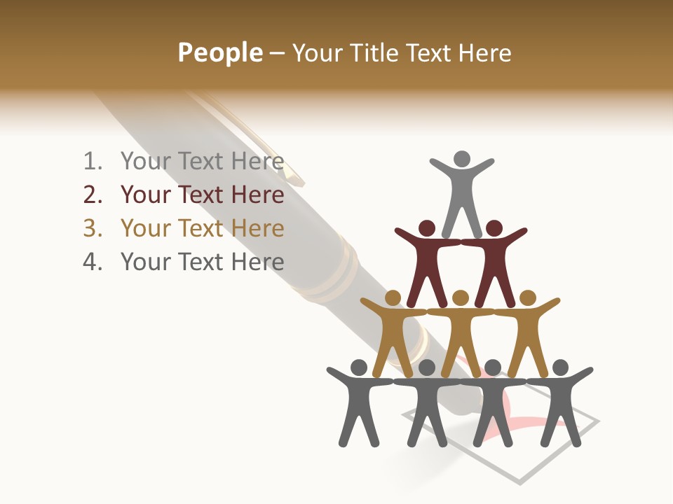 Pin With Check-Box PowerPoint Template