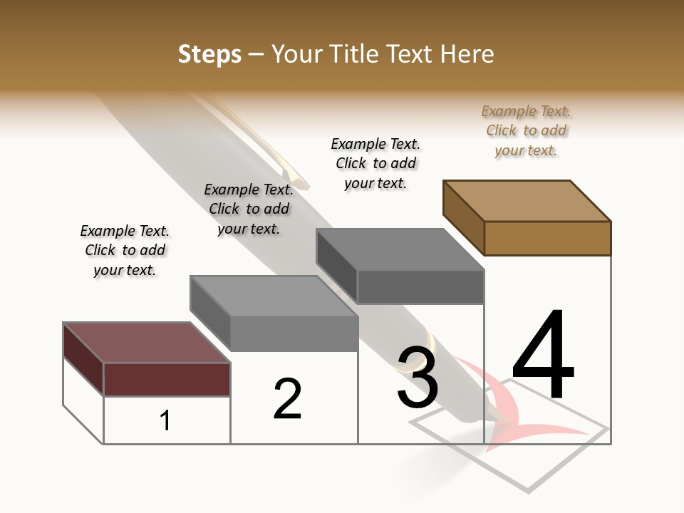Pin With Check-Box PowerPoint Template