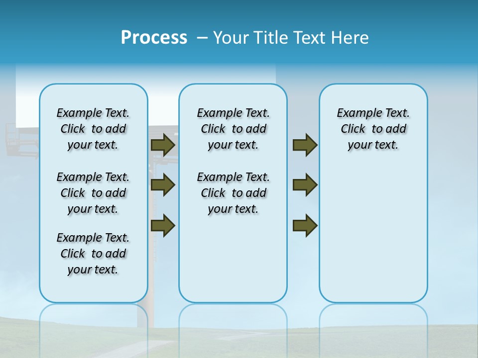 Blank Billboard In A Field With A Blue Sky PowerPoint Template