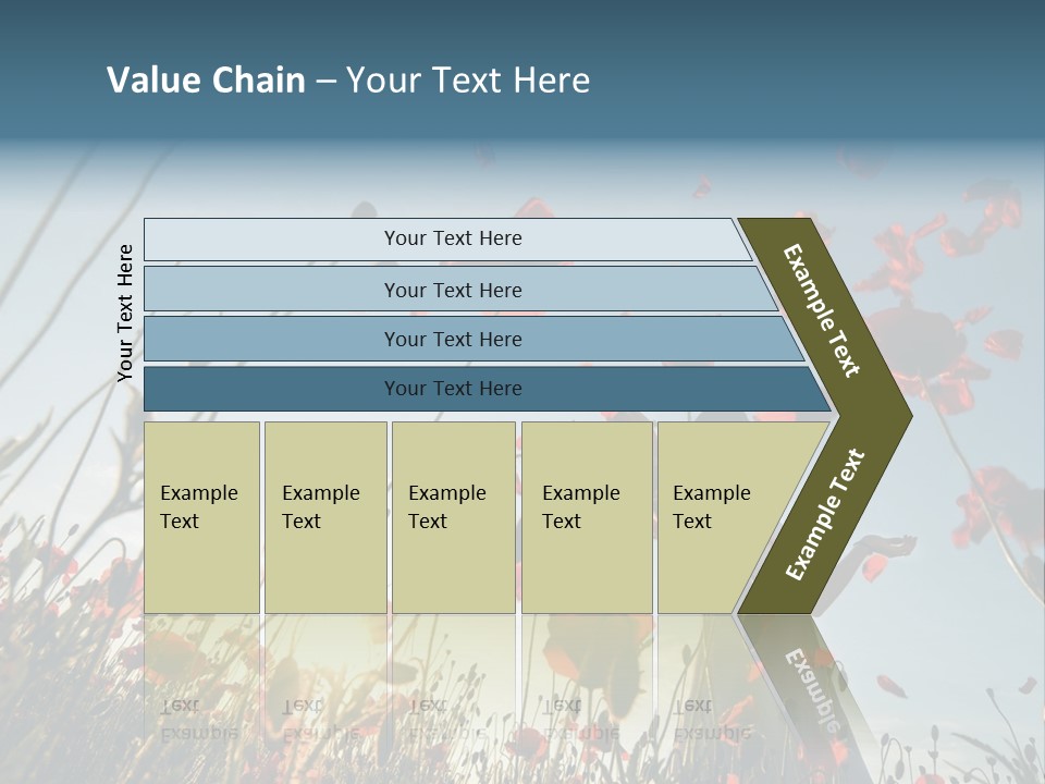 Girl Stands In Poppy Field PowerPoint Template