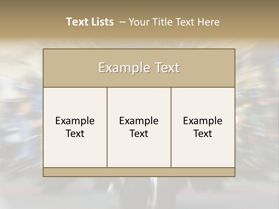 Blurred Bike Riders Rushing At City Street PowerPoint Template