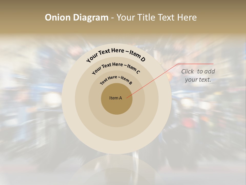 Blurred Bike Riders Rushing At City Street PowerPoint Template