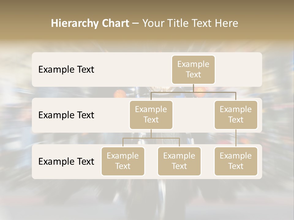 Blurred Bike Riders Rushing At City Street PowerPoint Template