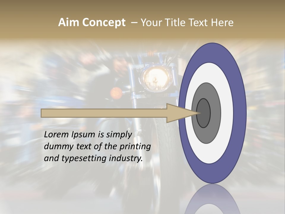 Blurred Bike Riders Rushing At City Street PowerPoint Template