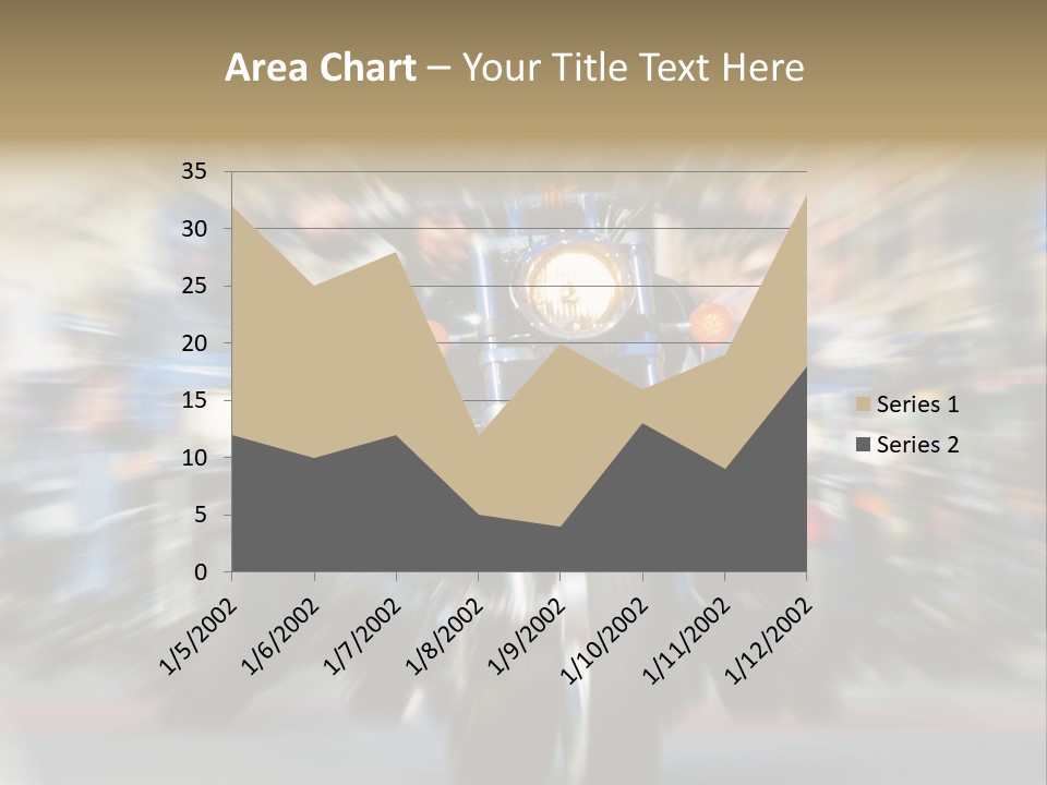 Blurred Bike Riders Rushing At City Street PowerPoint Template
