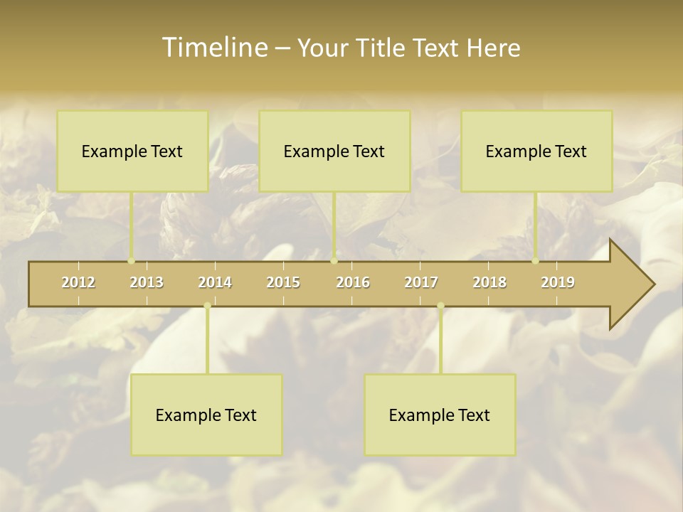 A Pile Of Leaves And Flowers With A Name Of Presentation PowerPoint Template