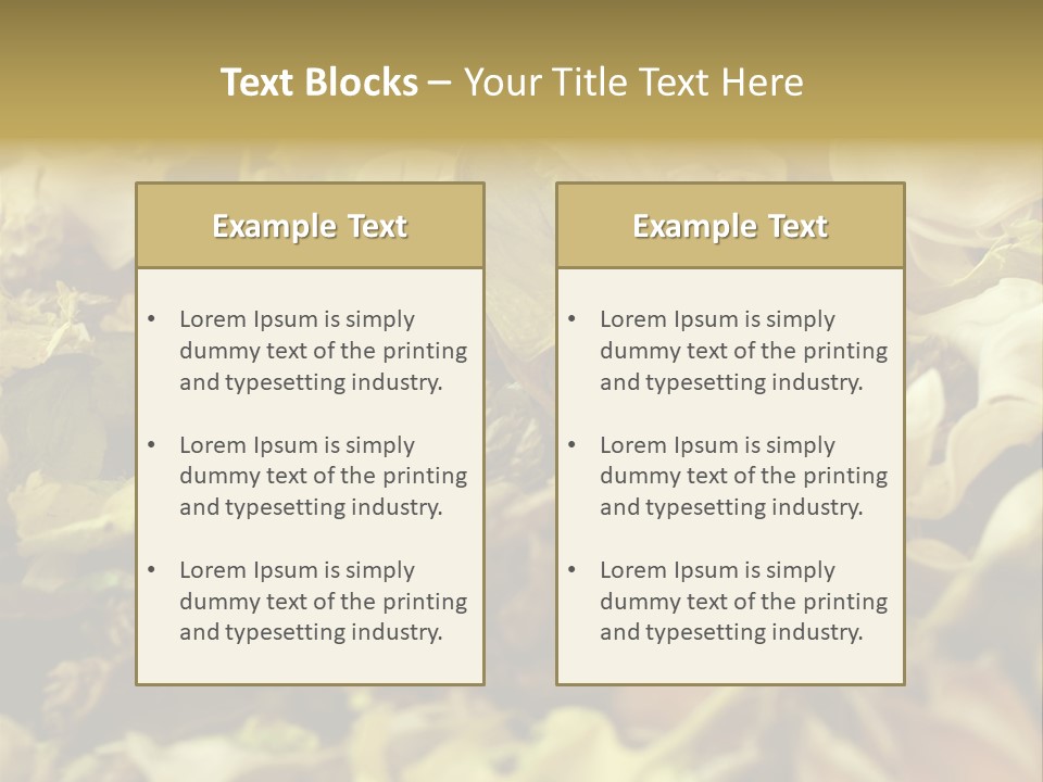 A Pile Of Leaves And Flowers With A Name Of Presentation PowerPoint Template
