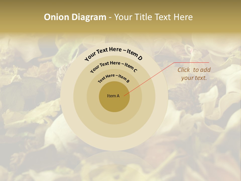 A Pile Of Leaves And Flowers With A Name Of Presentation PowerPoint Template