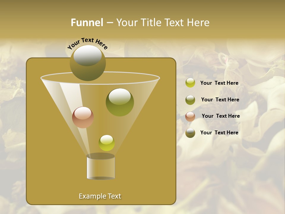 A Pile Of Leaves And Flowers With A Name Of Presentation PowerPoint Template