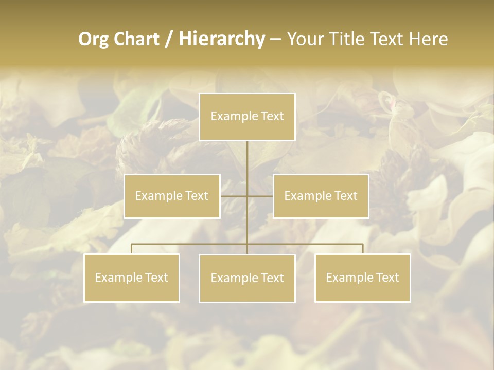 A Pile Of Leaves And Flowers With A Name Of Presentation PowerPoint Template