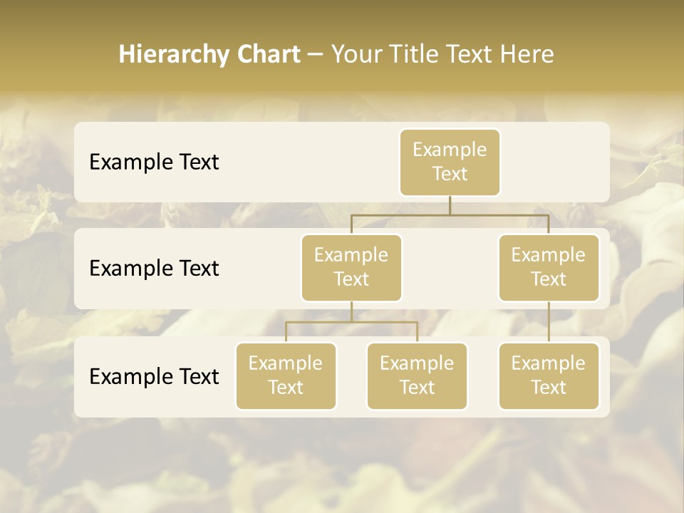 A Pile Of Leaves And Flowers With A Name Of Presentation PowerPoint Template