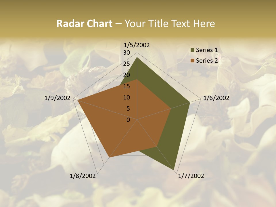 A Pile Of Leaves And Flowers With A Name Of Presentation PowerPoint Template