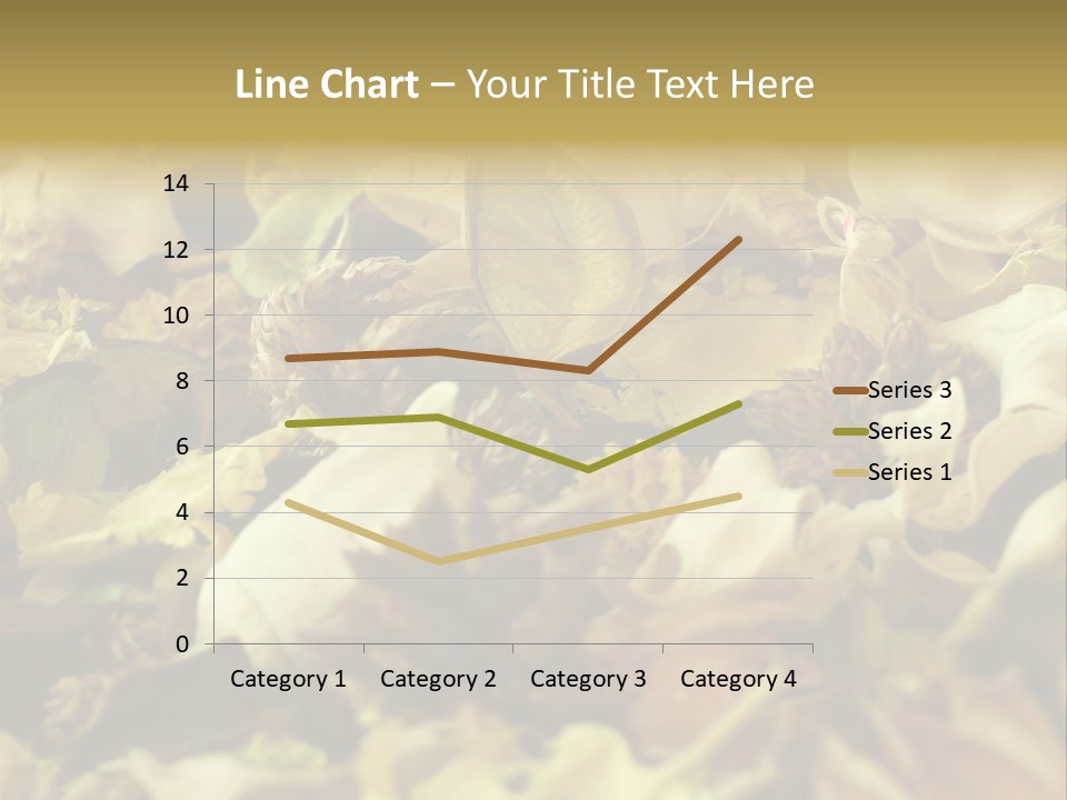 A Pile Of Leaves And Flowers With A Name Of Presentation PowerPoint Template