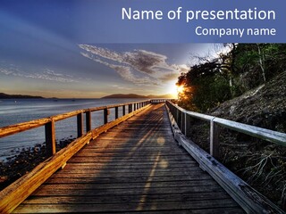Tropical Island On The Great Barrier Reef PowerPoint Template