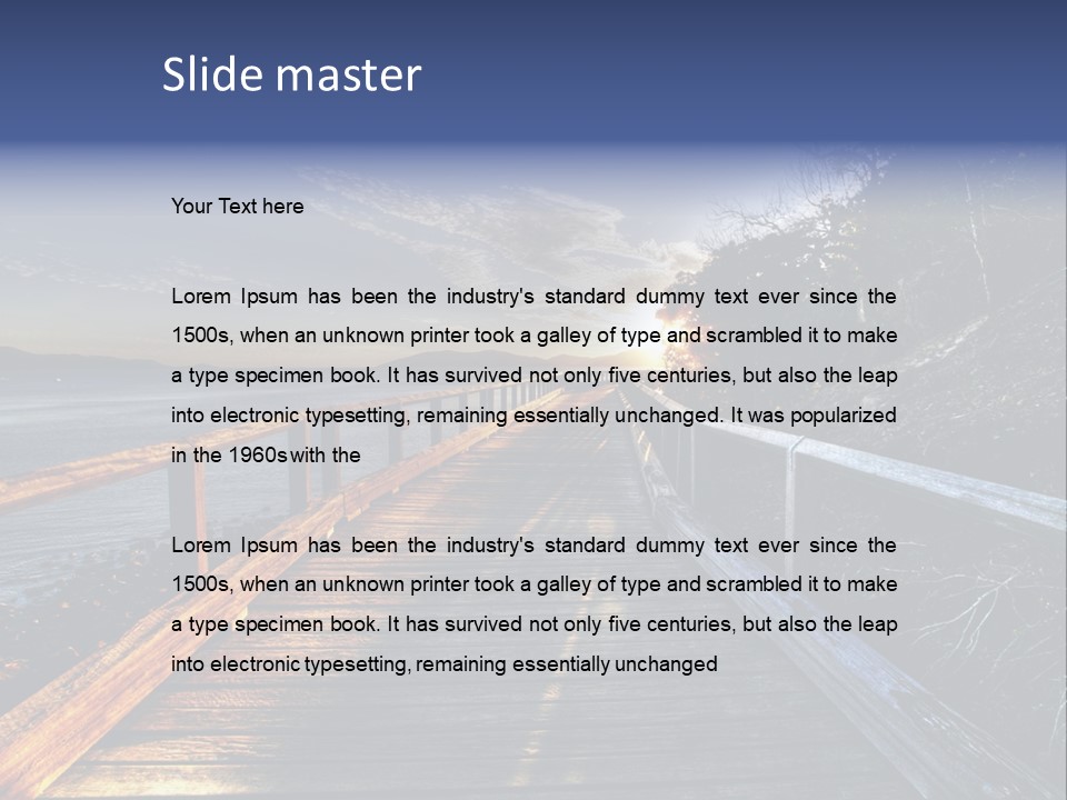 Tropical Island On The Great Barrier Reef PowerPoint Template