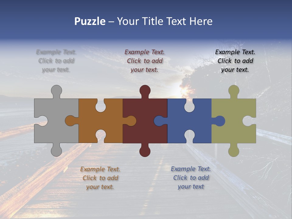 Tropical Island On The Great Barrier Reef PowerPoint Template