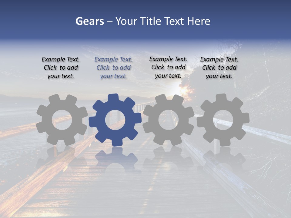 Tropical Island On The Great Barrier Reef PowerPoint Template