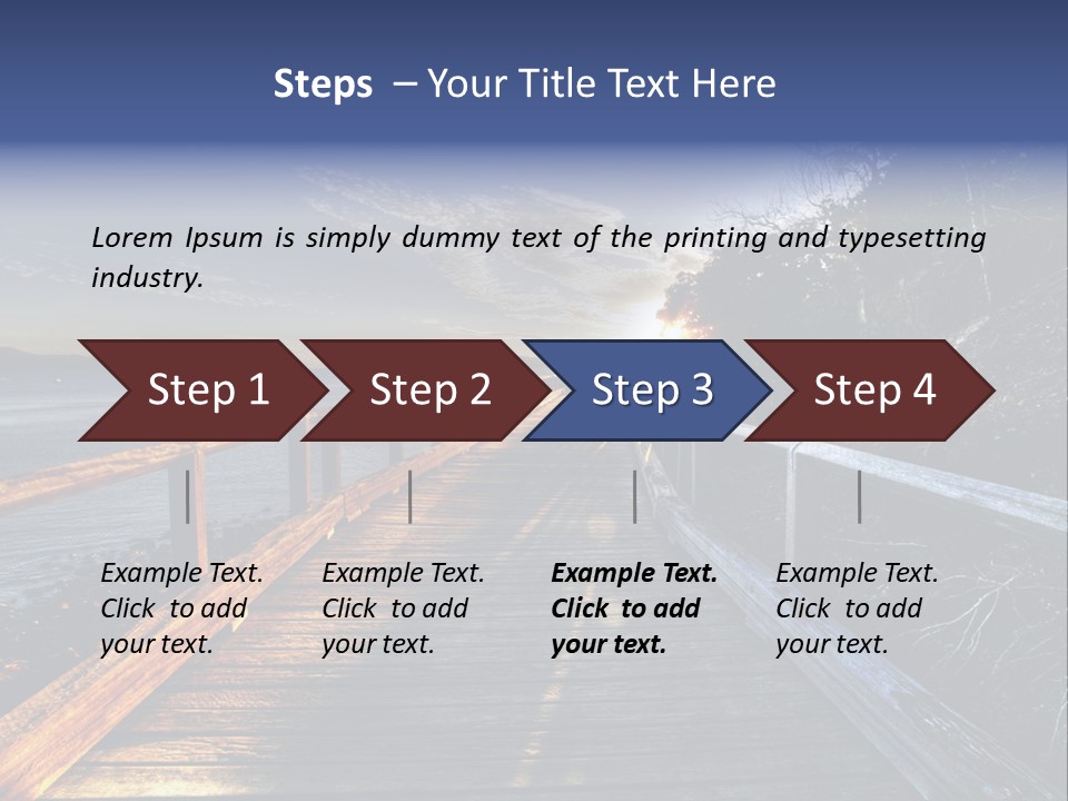 Tropical Island On The Great Barrier Reef PowerPoint Template