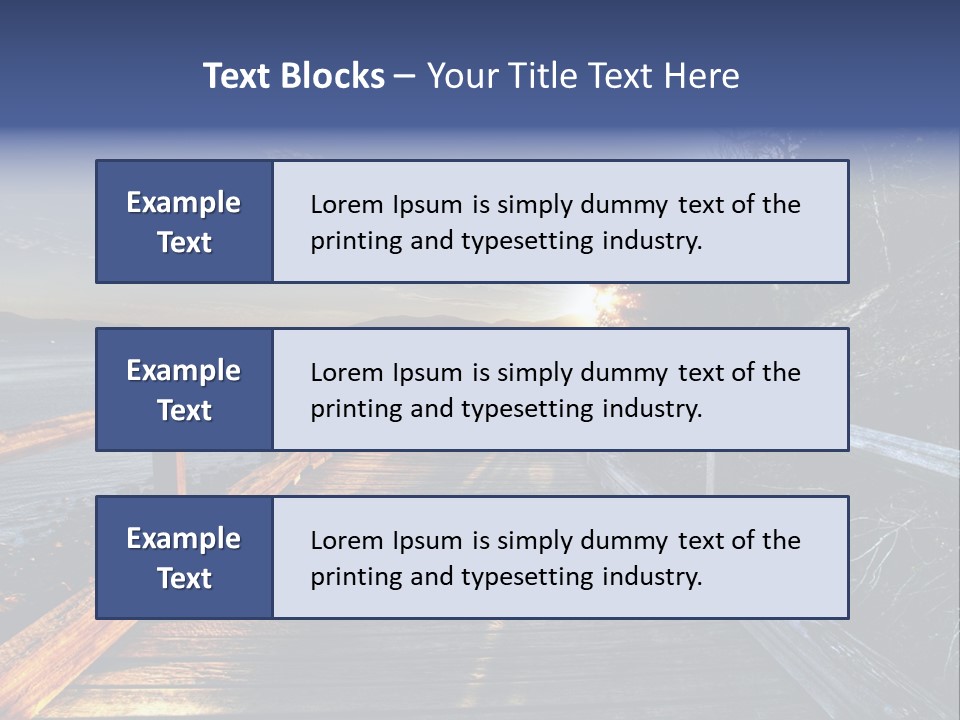 Tropical Island On The Great Barrier Reef PowerPoint Template