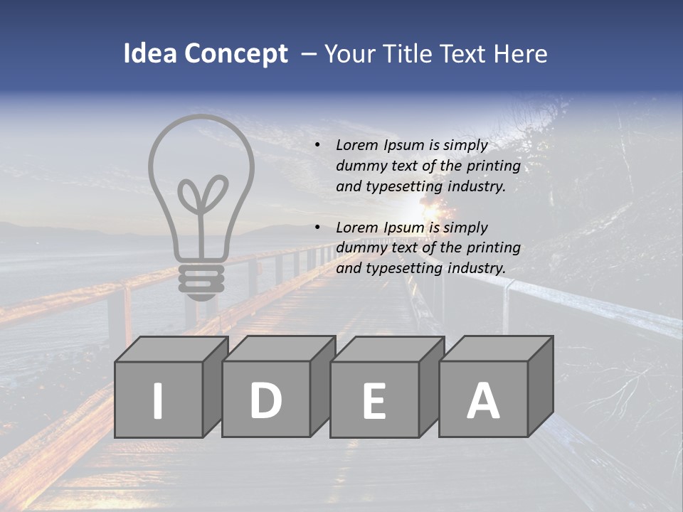 Tropical Island On The Great Barrier Reef PowerPoint Template