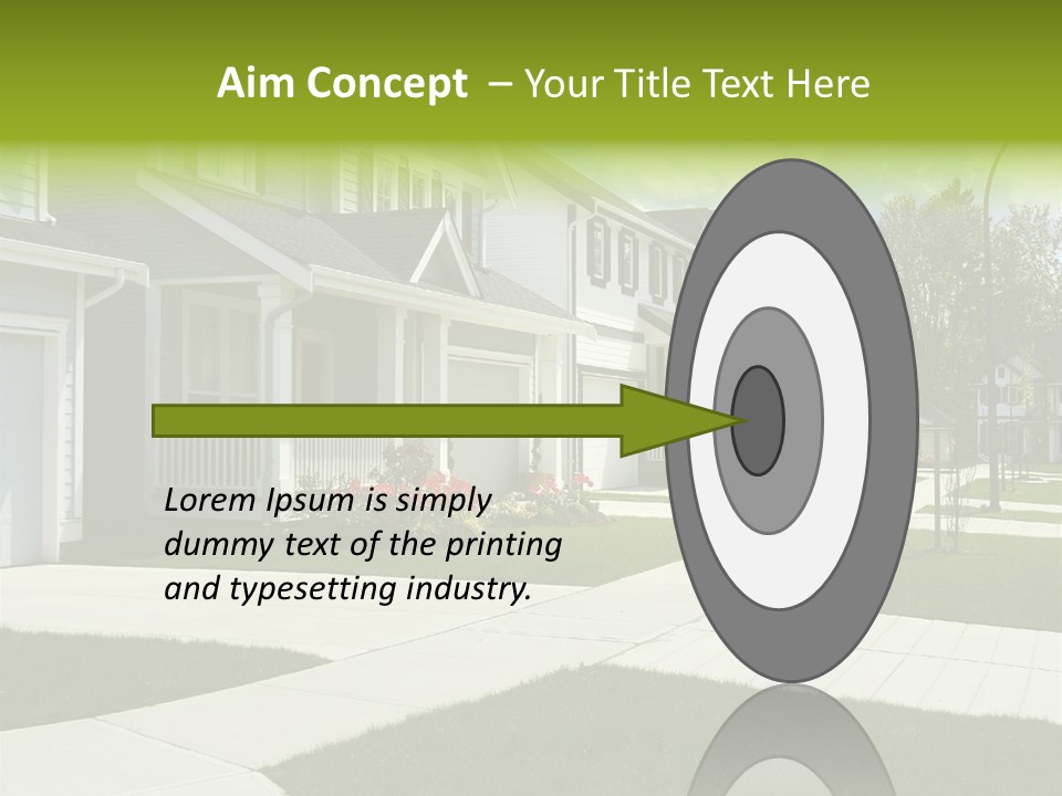 Pointing Hand On White Background PowerPoint Template