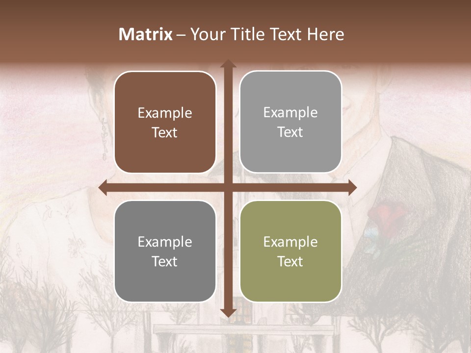 Bride And Groom With Denver Lds Temple PowerPoint Template