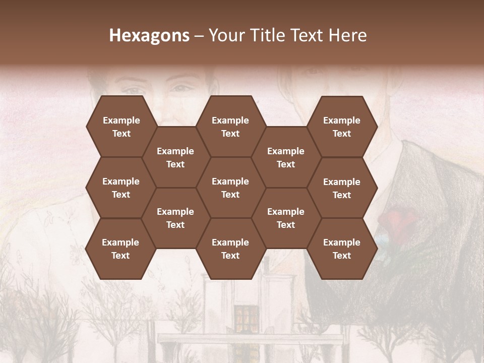 Bride And Groom With Denver Lds Temple PowerPoint Template