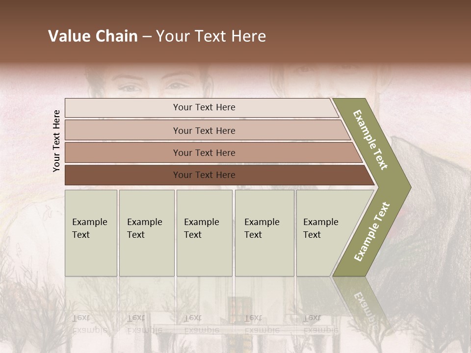 Bride And Groom With Denver Lds Temple PowerPoint Template