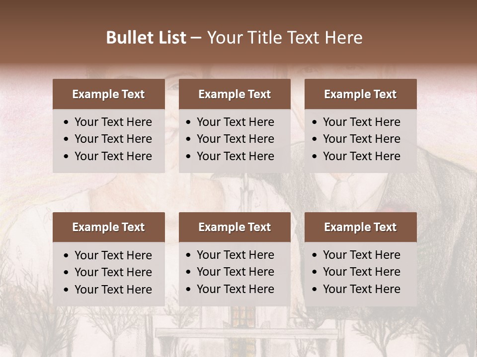 Bride And Groom With Denver Lds Temple PowerPoint Template