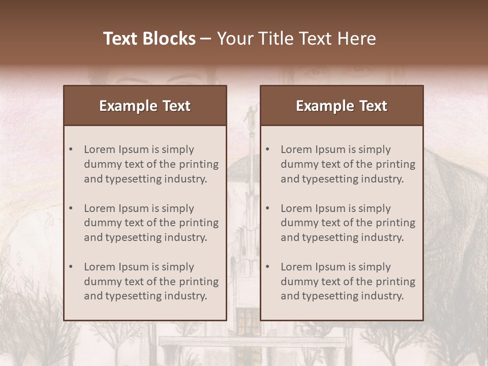 Bride And Groom With Denver Lds Temple PowerPoint Template