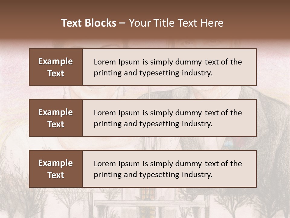 Bride And Groom With Denver Lds Temple PowerPoint Template